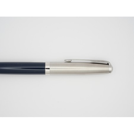 Stylo plume Parker 51 acier et bleu nuit
