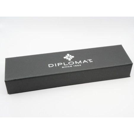 Stylo bille Diplomat Traveller acier doré