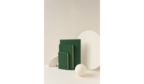 Carnet Classic rigide vert myrte - Large