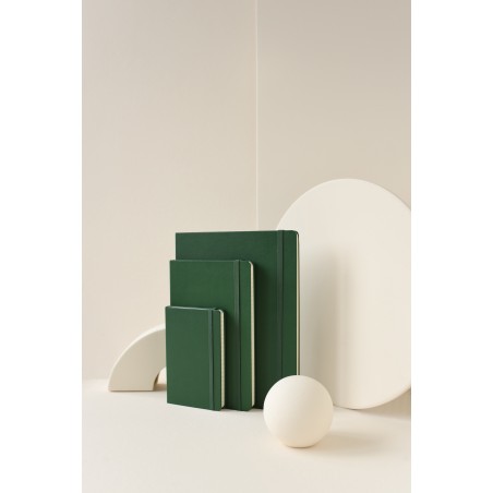 Carnet Classic rigide vert myrte - Large