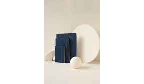 Carnet Classic rigide bleu saphir - Large