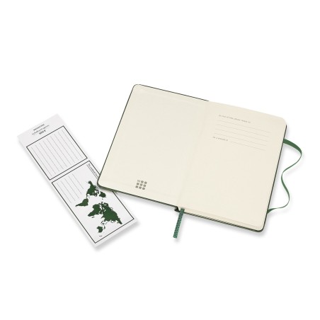 Carnet Classic rigide vert myrte - XL - 19 x 25 cm