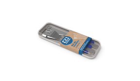 Set de couverts nomades support bleu, noir, jaune ou Rose