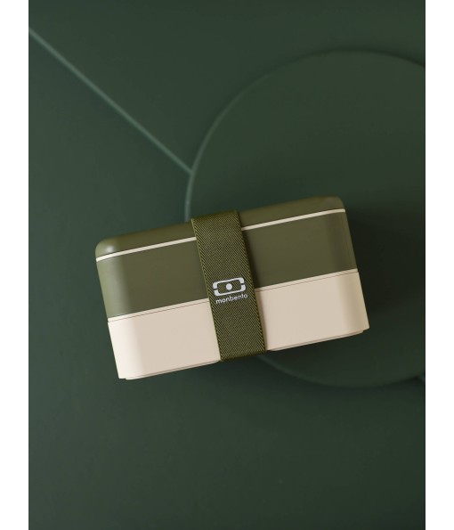 La lunch box en matière recyclée Olive