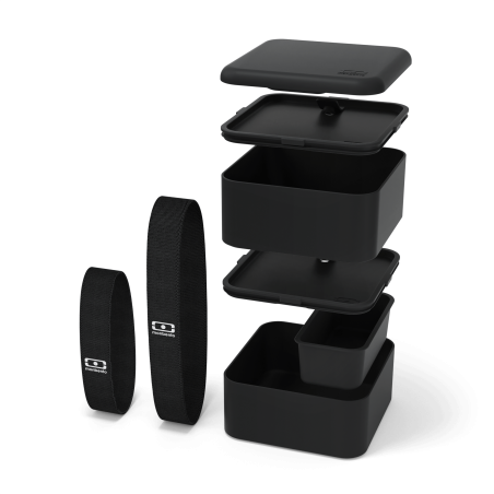 La lunch box carré grand format - MB Square noir Onyx