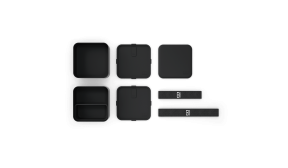 La lunch box carré grand format - MB Square noir Onyx