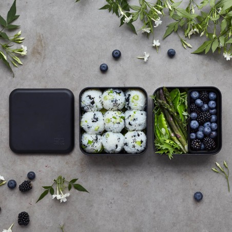 La lunch box carré grand format - MB Square noir Onyx