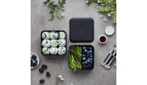 La lunch box carré grand format - MB Square noir Onyx
