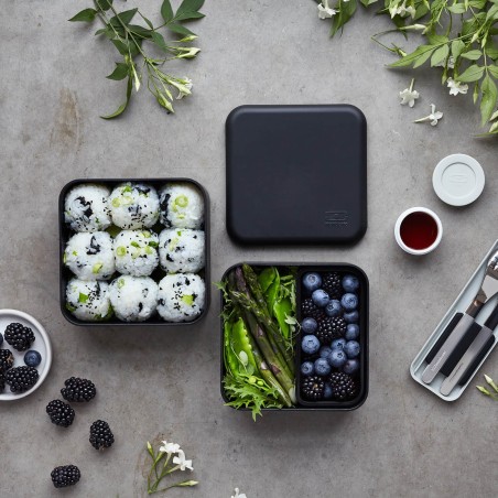 La lunch box carré grand format - MB Square noir Onyx