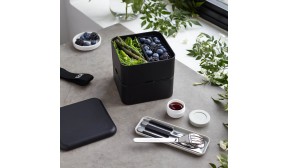 La lunch box carré grand format - MB Square noir Onyx