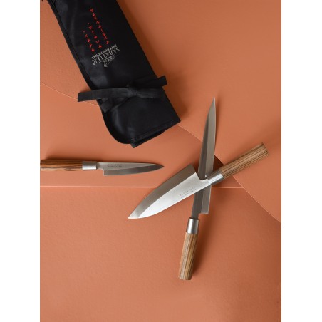 Trousse 3 Couteaux Japonais Acier Inoxydable