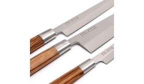 Trousse 3 Couteaux Japonais Acier Inoxydable