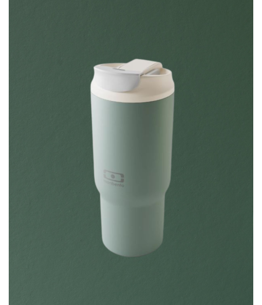 Mug isotherme L avec paille vert