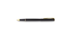 Stylo roller Diplomat Traveller noir laqué doré
