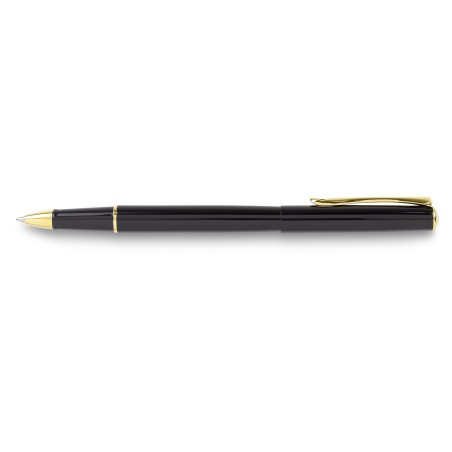Stylo roller Diplomat Traveller noir laqué doré