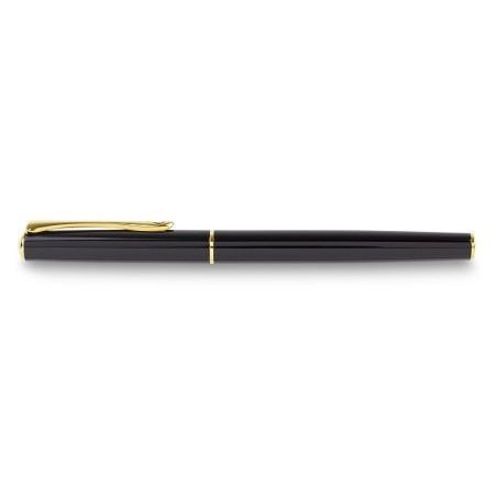 Stylo roller Diplomat Traveller noir laqué doré