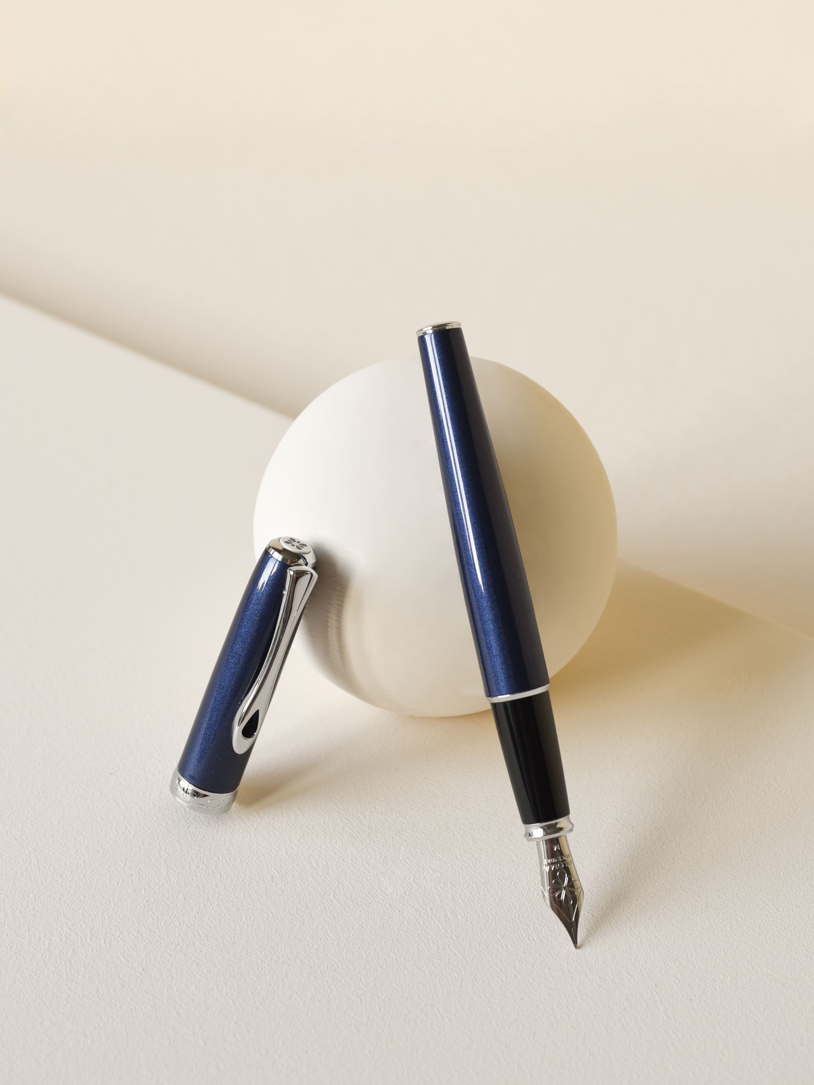 Stylo Plume Excellence Diplomat Bleu nuit - Hergane
